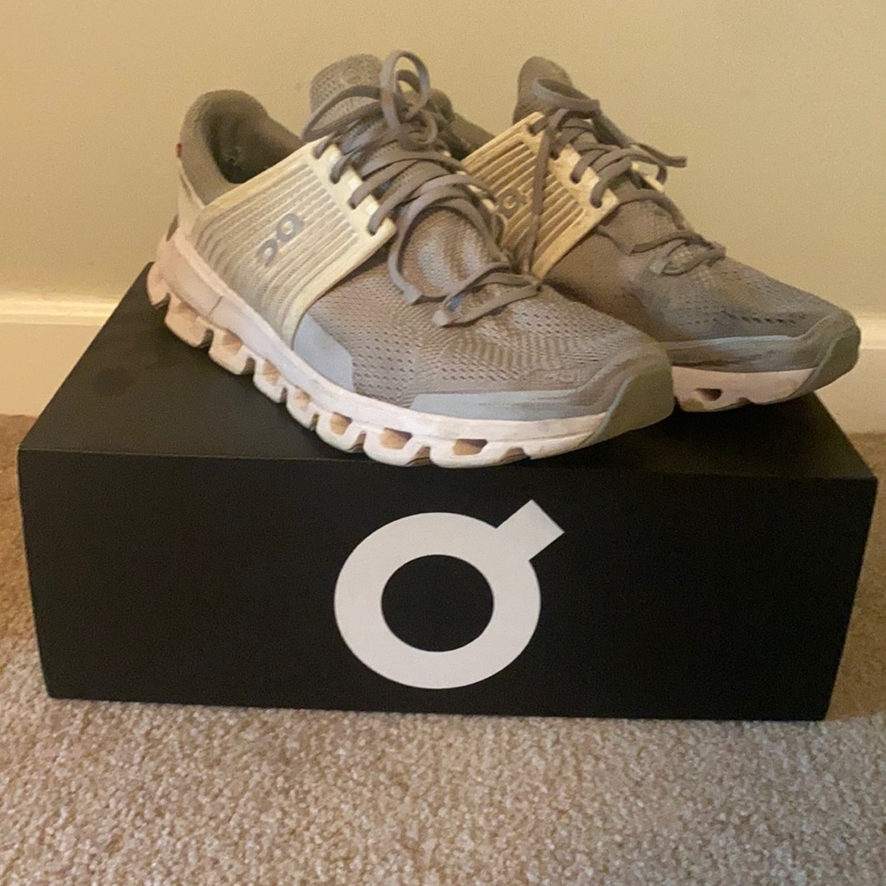 Grey on cloud shoes